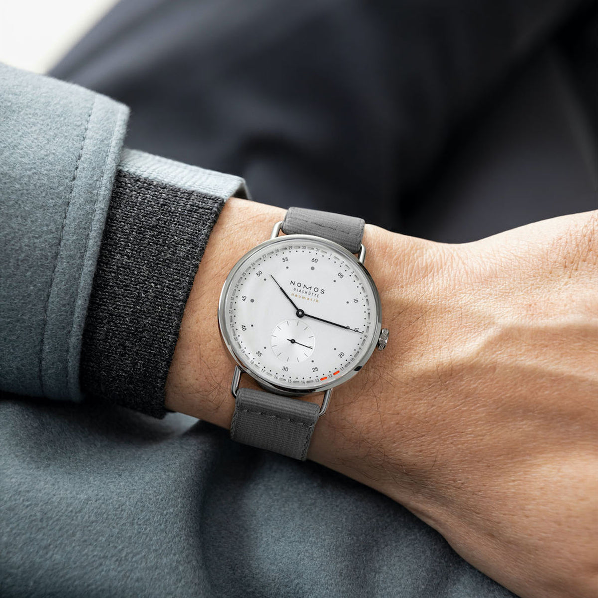 NOMOS Glashütte Metro Neomatik 41mm Update White  Automatic Watch - Berry's Jewellers