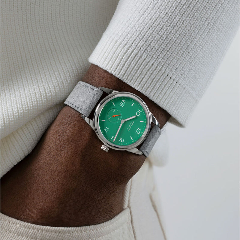 NOMOS Glashütte Club Campus 38.5mm Electric Green Dial Manual-Wind Watch - Berry's Jewellers
