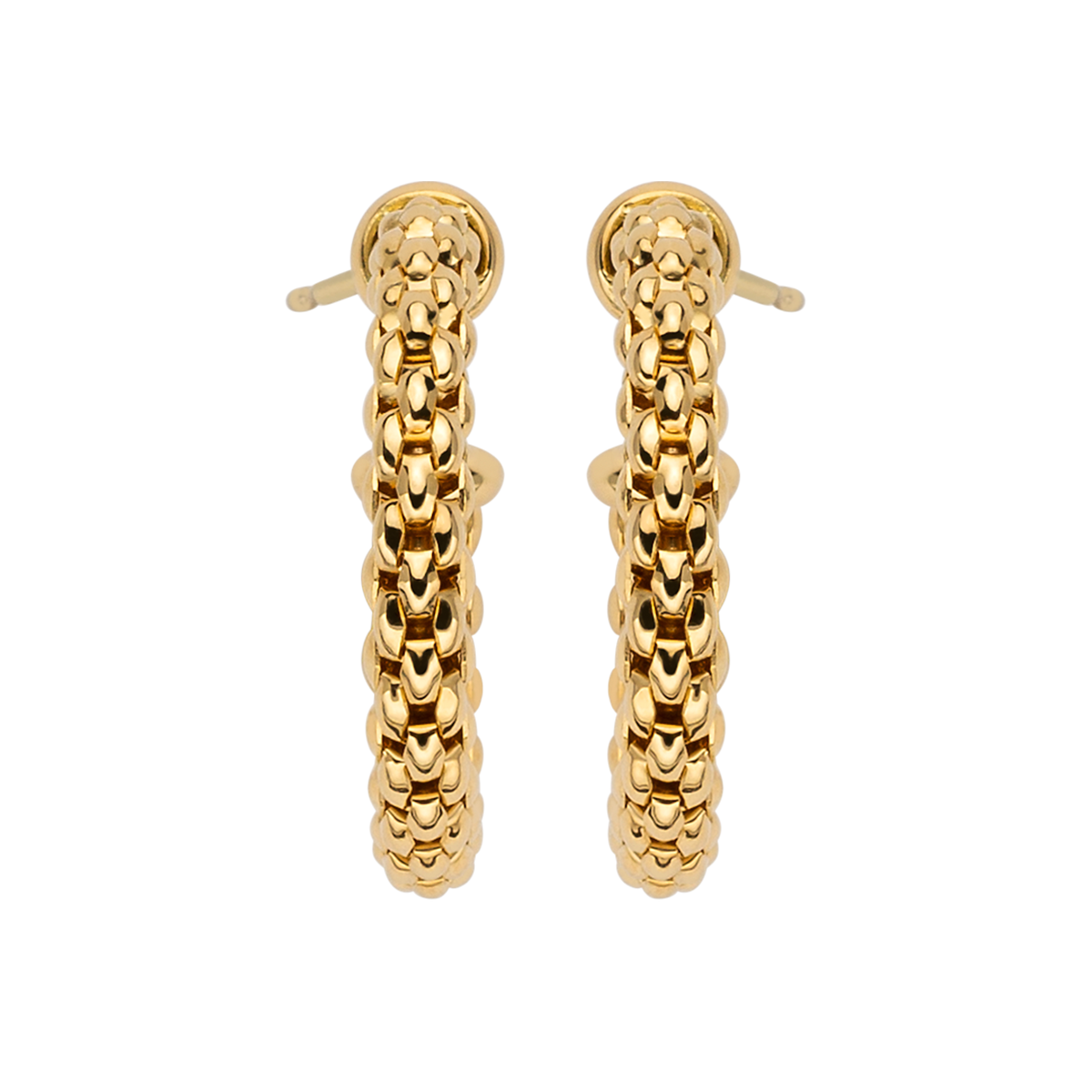 FOPE Essentials 18ct Yellow Gold Hoop Earrings - Berry's Jewellers
