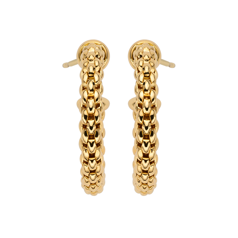 FOPE Essentials 18ct Yellow Gold Hoop Earrings - Berry's Jewellers
