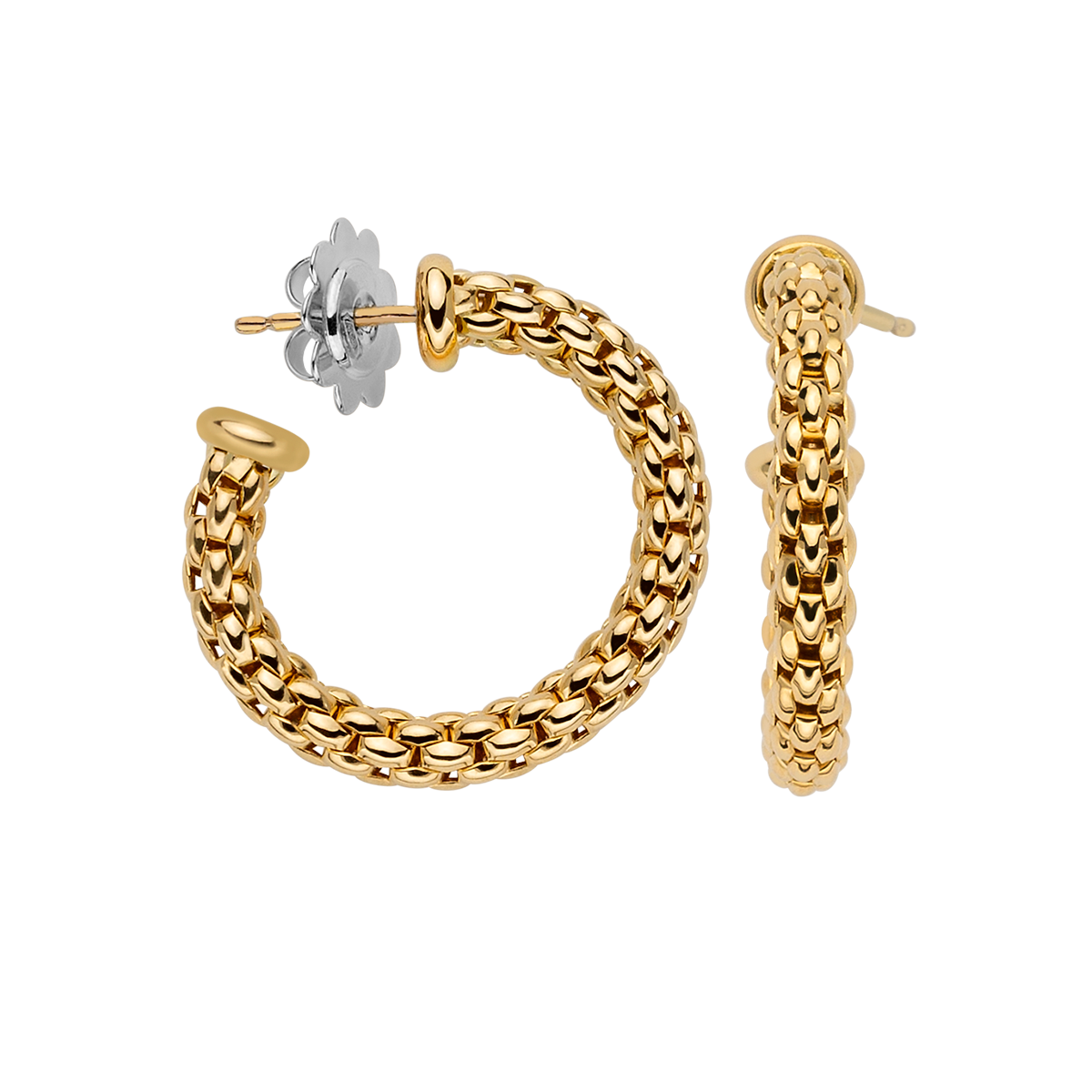 FOPE Essentials 18ct Yellow Gold Hoop Earrings - Berry's Jewellers