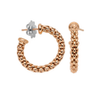 Essentials 18ct Rose Gold Hoop Earrings