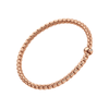 FOPE Eka 18ct Rose Gold Bracelet With Single Diamond Rondel - Berry's Jewellers