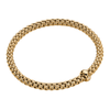 FOPE Solo 18ct Yellow Gold Bracelet With Single Diamond Set Rondel - Berry's Jewellers