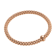 Solo 18ct Rose Gold Bracelet With Single Diamond Set Rondel