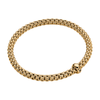 Solo 18ct Yellow Gold Bracelet With Single Black Diamond Rondel