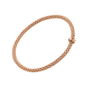 FOPE Prima 18ct Rose Gold Bracelet With Single Diamond Rondel - Berry's Jewellers