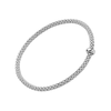 FOPE Prima 18ct White Gold Bracelet With Single Diamond Rondel - Berry's Jewellers