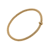 FOPE Prima 18ct Yellow Gold Bracelet With Single Diamond Rondel - Berry's Jewellers
