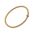 Prima 18ct Yellow Gold Bracelet With Single Diamond Rondel
