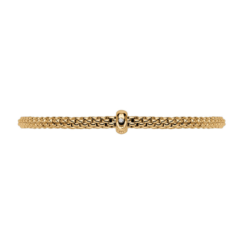 Prima Flex'it 18ct Rose Gold Bracelet with a White Diamond