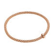 Prima 18ct Rose Gold Bracelet With Single Diamond Rondel