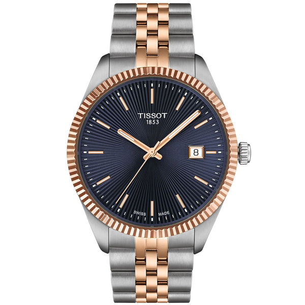Tissot Ballade 40mm Steel and Rose Gold PVD Bracelet Watch - Berry's Jewellers
