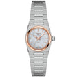 Tissot PRX 25mm Pearl Dial Steel and Rose PVD Bracelet Watch - Berry's Jewellers