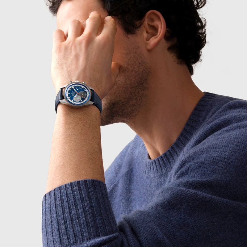 Zenith CHRONOMASTER Original El Primero 38mm Blue Sunray Dial Watch - Berry's Jewellers