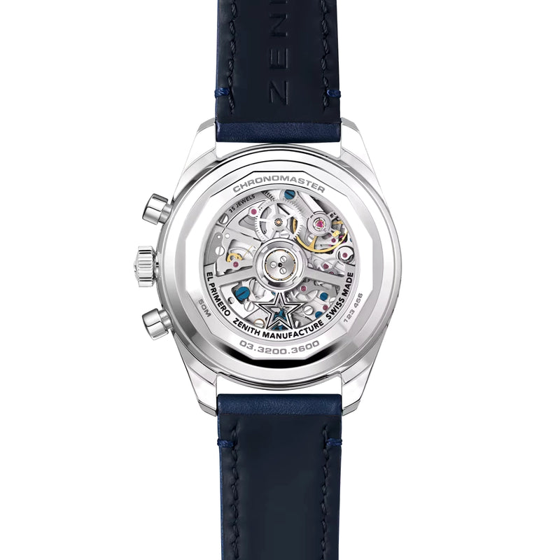 Zenith CHRONOMASTER Original El Primero 38mm Blue Sunray Dial Watch - Berry's Jewellers