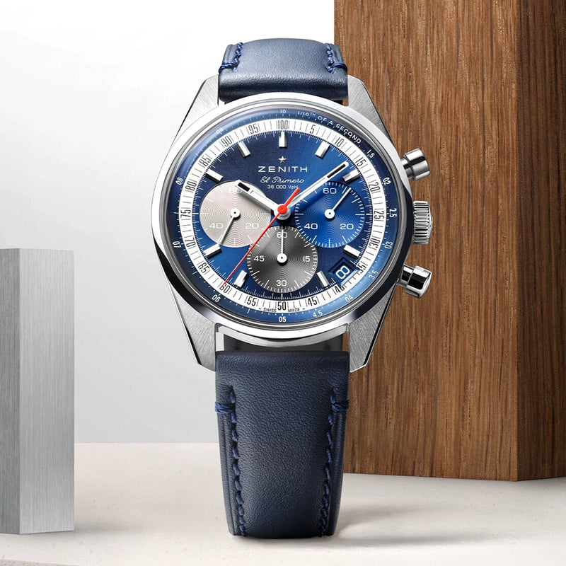 Zenith CHRONOMASTER Original El Primero 38mm Blue Sunray Dial Watch - Berry's Jewellers