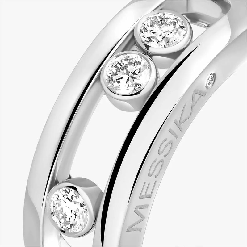 Move Classic 18ct White Gold Diamond Set Ring