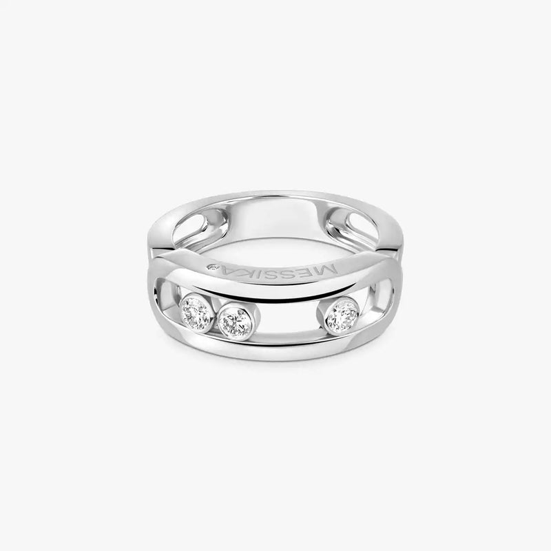 Move Classic 18ct White Gold Diamond Set Ring