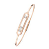 Messika Paris 18ct Pink Gold Move Three Diamond Bangle - Berry's Jewellers