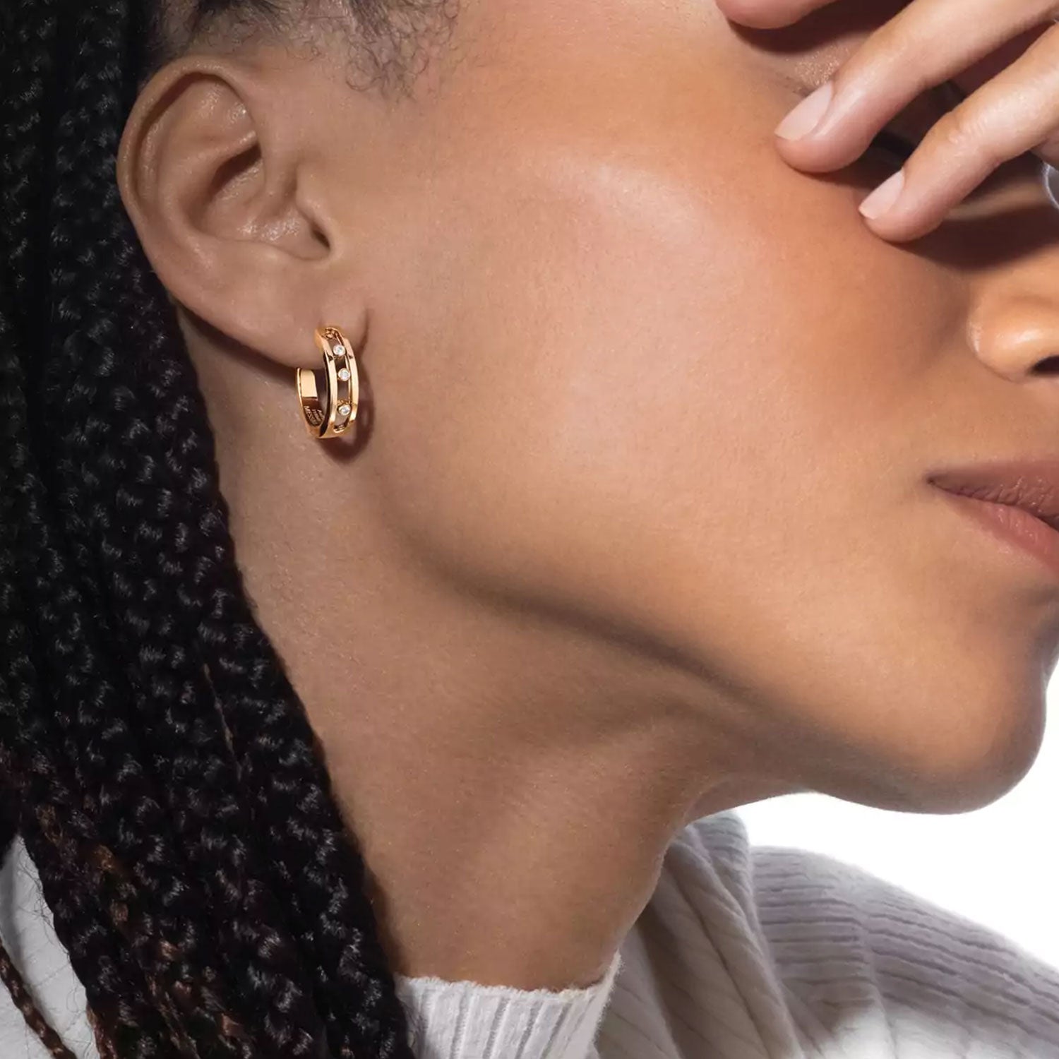 Move 18ct Yellow Gold Hoop Earrings