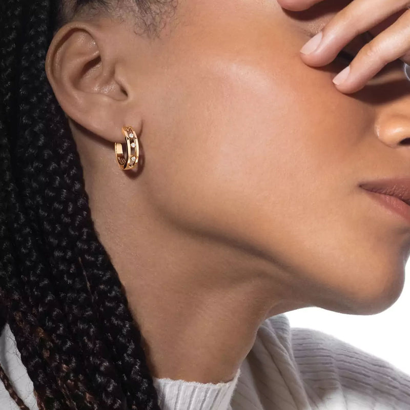 Move 18ct Yellow Gold Hoop Earrings