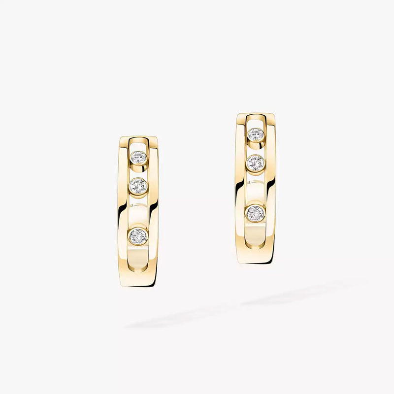 Move 18ct Yellow Gold Hoop Earrings