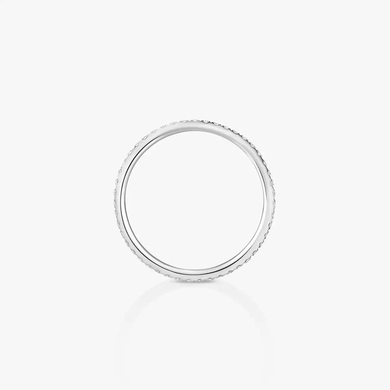 18ct White Gold Gatsby Slim Diamond Ring