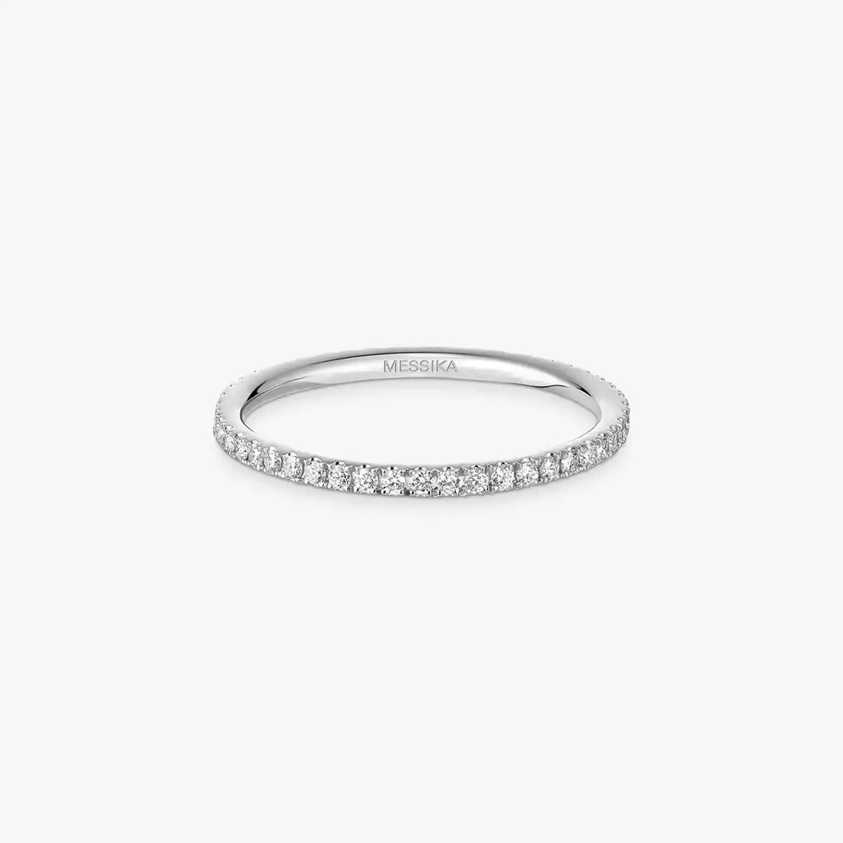 Messika Paris 18ct White Gold Gatsby Slim Diamond Ring - Berry's Jewellers
