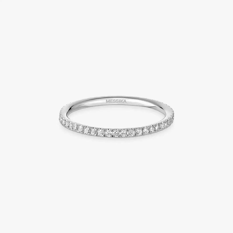 18ct White Gold Gatsby Slim Diamond Ring