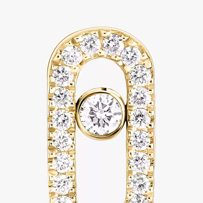 Move Uno 18ct Yellow Gold and Diamond Earrings