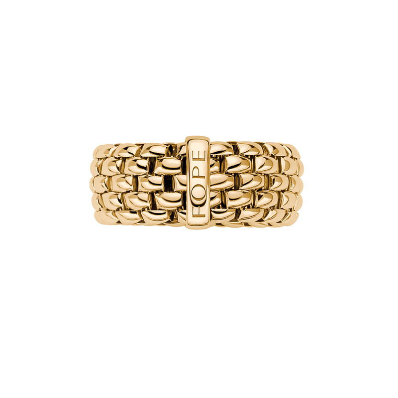 FOPE Essentials 18ct Yellow Gold Wide Ring - Berry's Jewellers