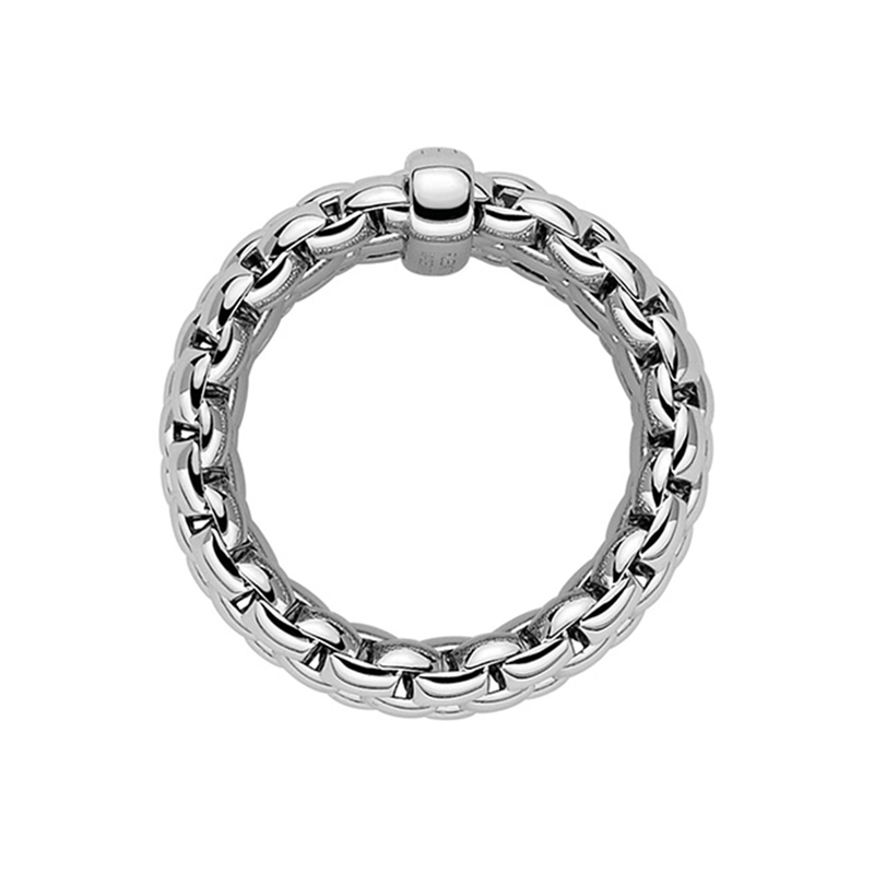 FOPE Flex'it Essentials 18ct White Gold Wide Ring - Berry's Jewellers