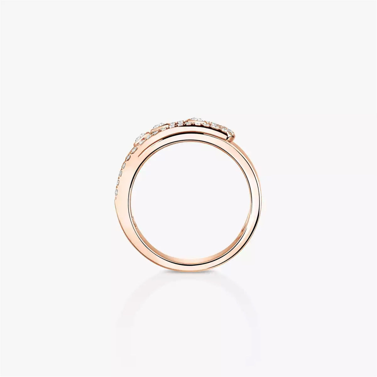 18ct Pink Gold Move Noa Diamond Set Ring