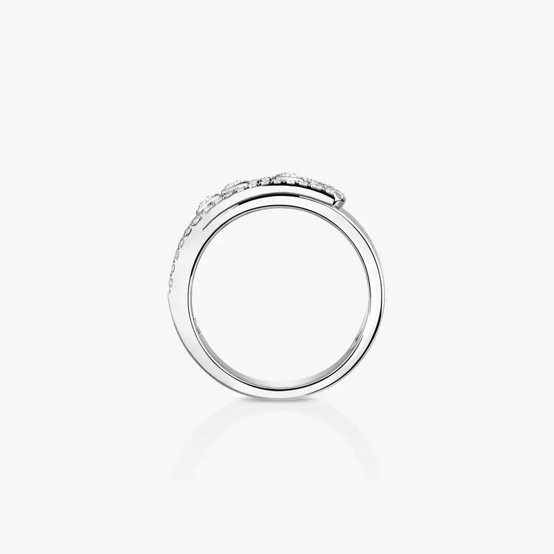 18ct White Gold Move Noa Diamond Set Ring
