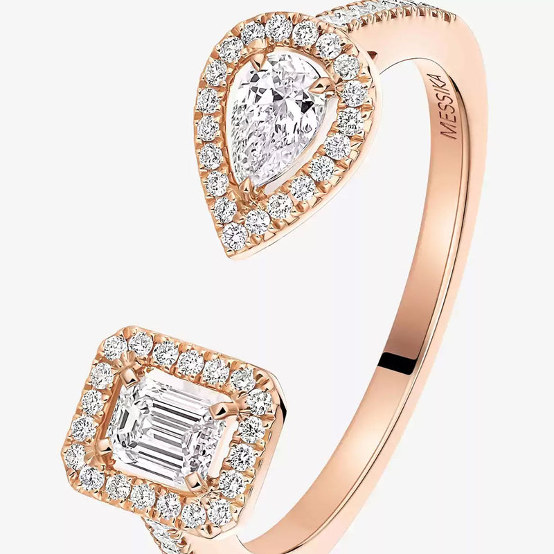 My Twin Toi & Moi 18ct Pink Gold Diamond Ring