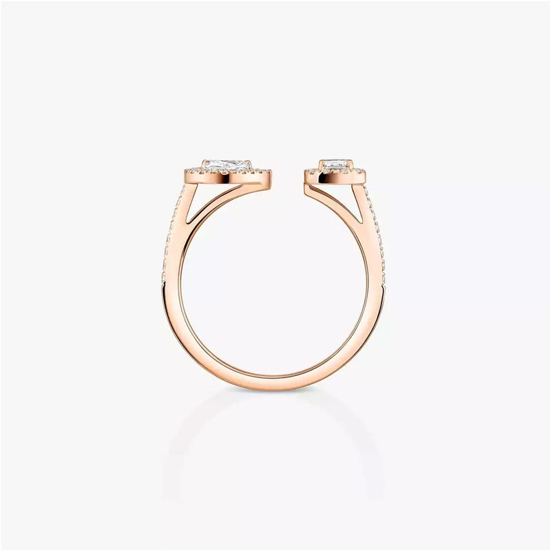 My Twin Toi & Moi 18ct Pink Gold Diamond Ring