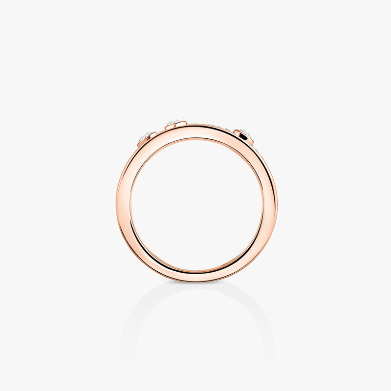 Move Romane 18ct Pink Gold Diamond Set Ring
