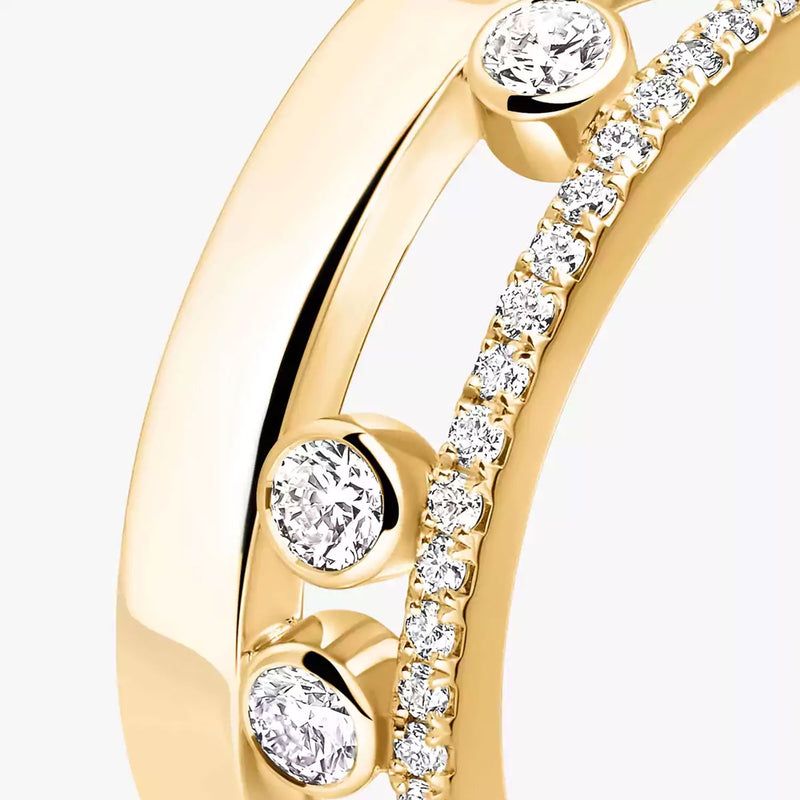 Move Romane 18ct Yellow Gold Diamond Set Ring