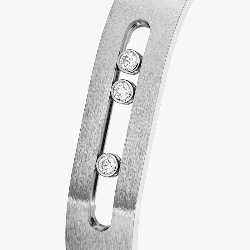 Move Titanium Natural Titanium & Diamond Bangle