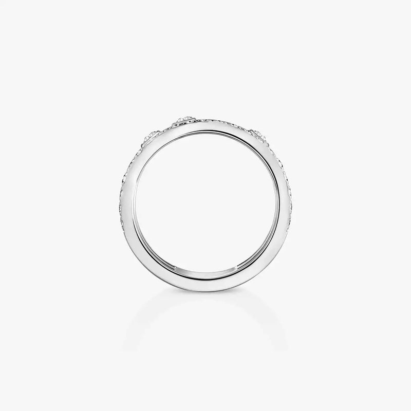 18ct White Gold Move Romane Large Diamond Ring