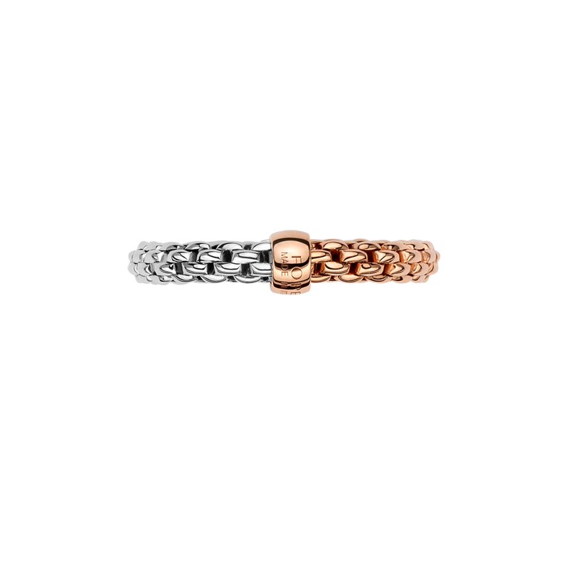 FOPE Essentials 18ct Rose & White Gold Ring - Berry's Jewellers