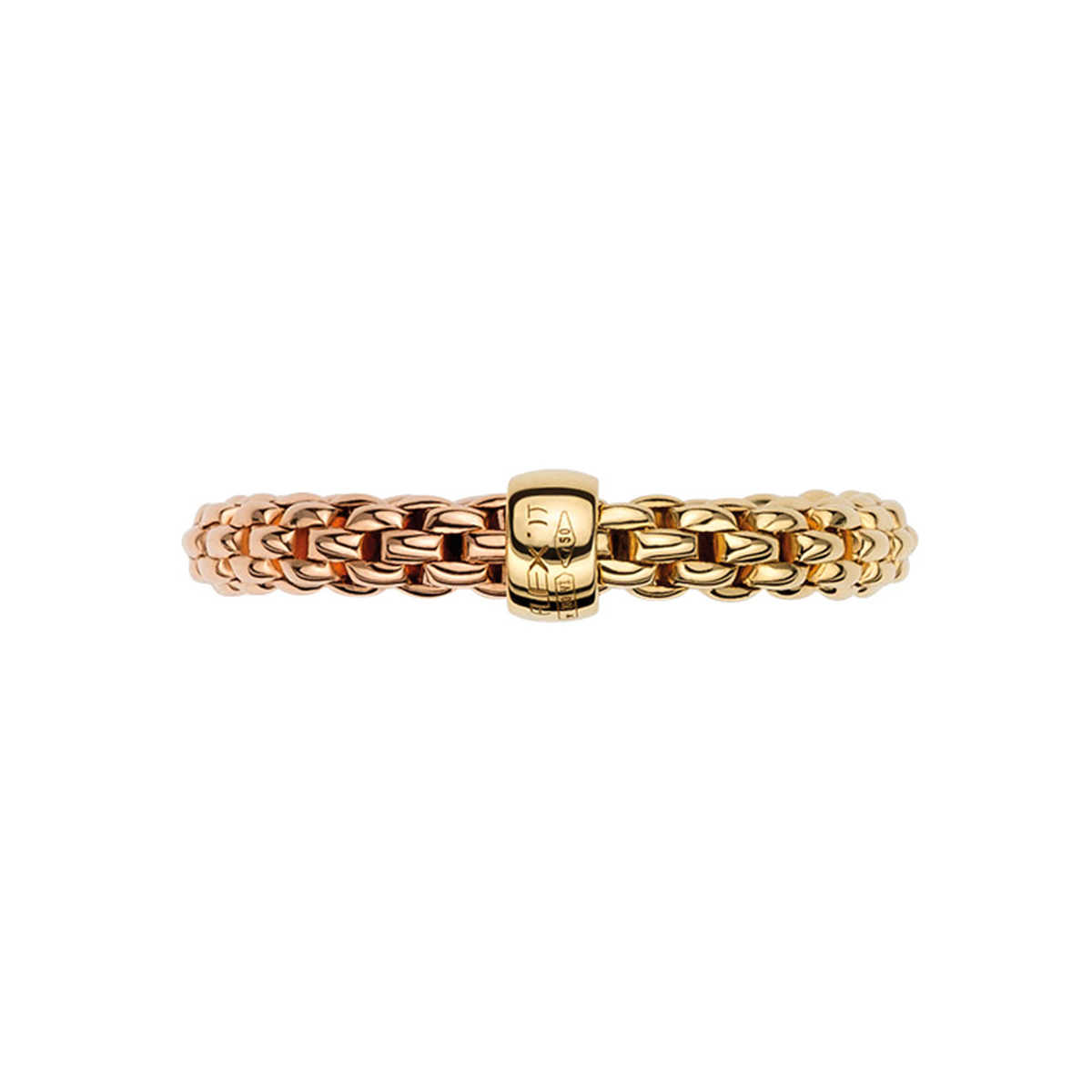 Essentials 18ct Rose & Yellow Gold Ring