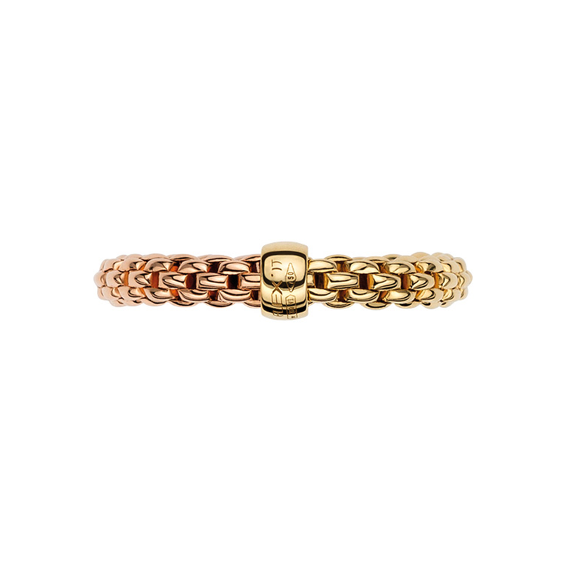 Essentials 18ct Rose & Yellow Gold Ring