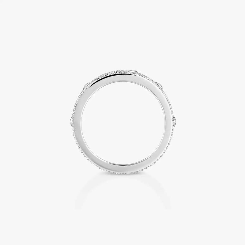 18ct White Gold Move Romane Diamond Ring