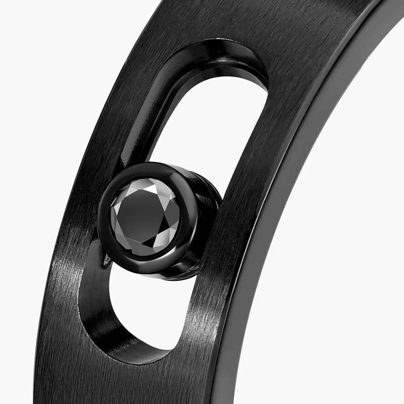 Move Black Titanium & Diamond Ring