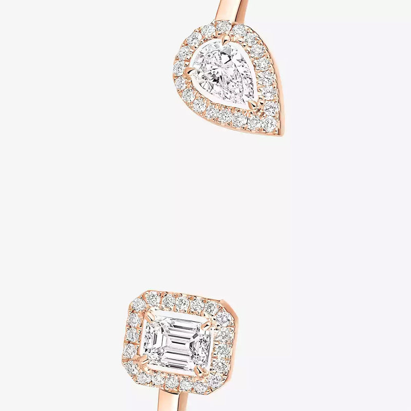 My Twin Toi & Moi 18ct Pink Gold Diamond Bangle