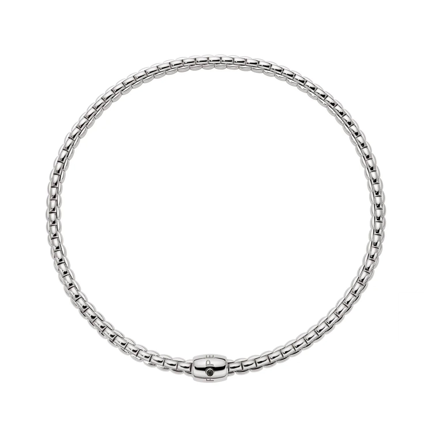 Eka Flex'it White Gold & Black Diamond Necklace