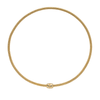 Prima 18ct Yellow Gold Necklace With Diamond Set Ornamental Clasp