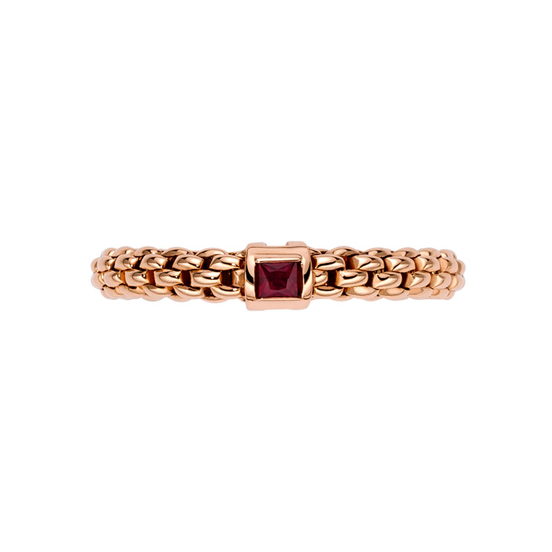 Souls 18ct Rose Gold Ring with a Ruby